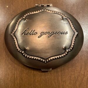 Hello Gorgeous Metallic Compact Mirror